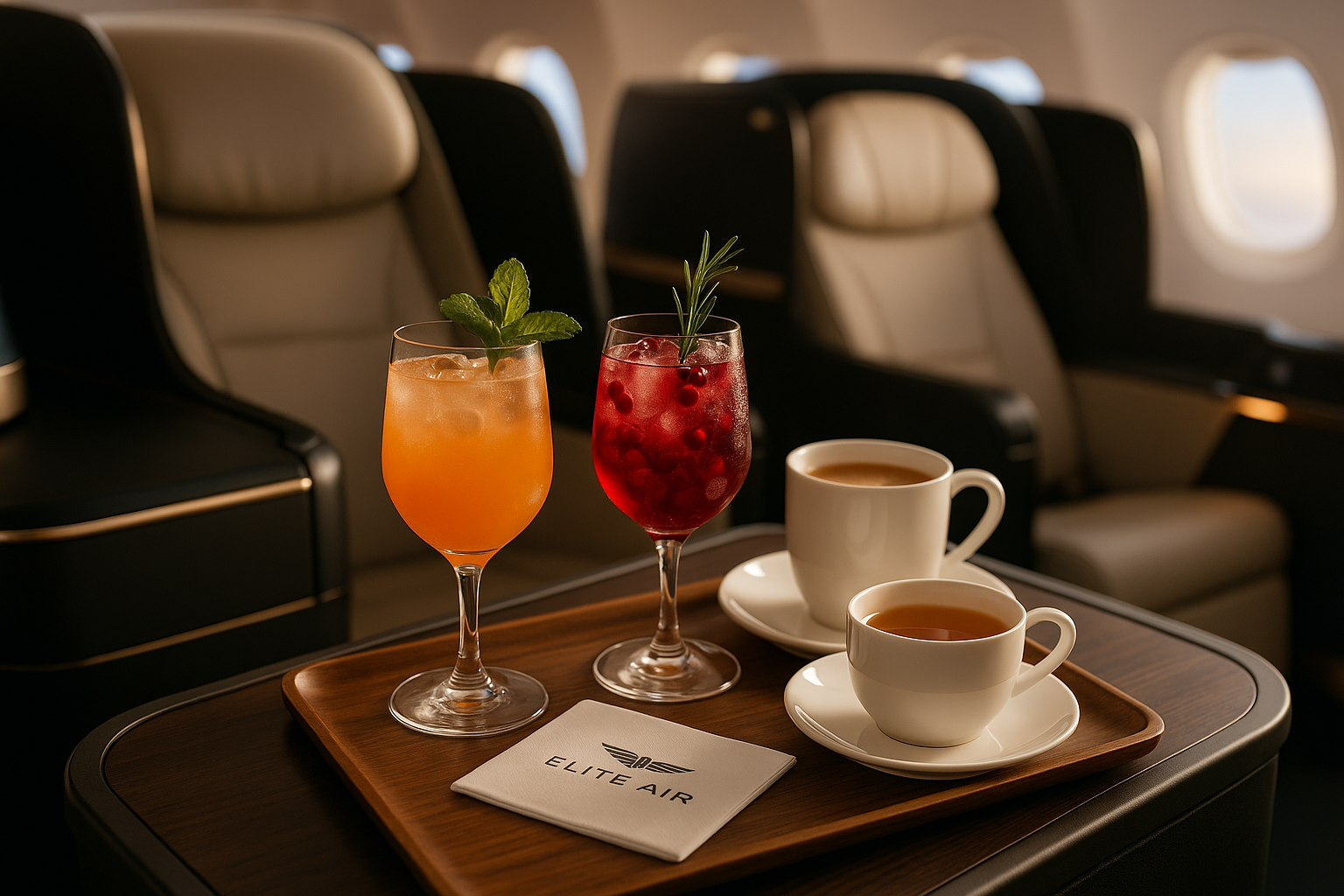 Signature mocktails and hot beverages