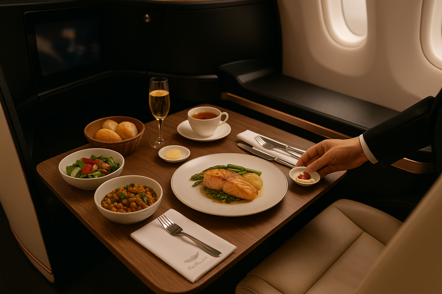 Fine dining plating